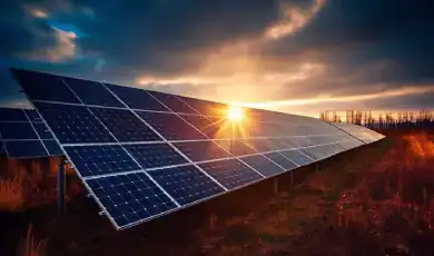 Ground mounted solar panels