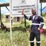 WWF Borehole project. Completion of installation of solar power system for borehole in Amboseli.