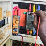 Power measurements after installation of new breakers. This include voltage and current measurent.