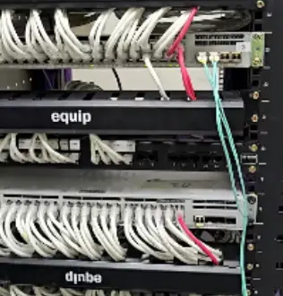 ICT project highlight. A server cabinet in a server room