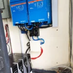 Inverter battery power backup project. Installation of 20 kVA Victron Backup for ICT Network