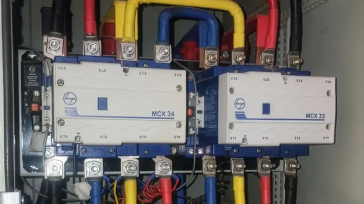 255A ATS contactor replacement in an automatic changeover system for reliable generator backup power switching.