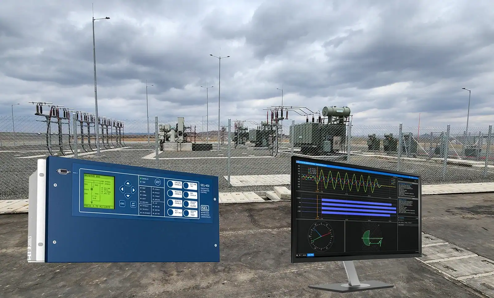 Fault protection control system used for high-speed fault detection, selective tripping and isolation in electrical power networks.