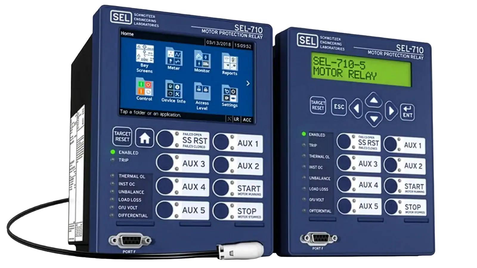 Motor protection system used for monitoring, fault detection and protection of industrial electric motors in power systems.