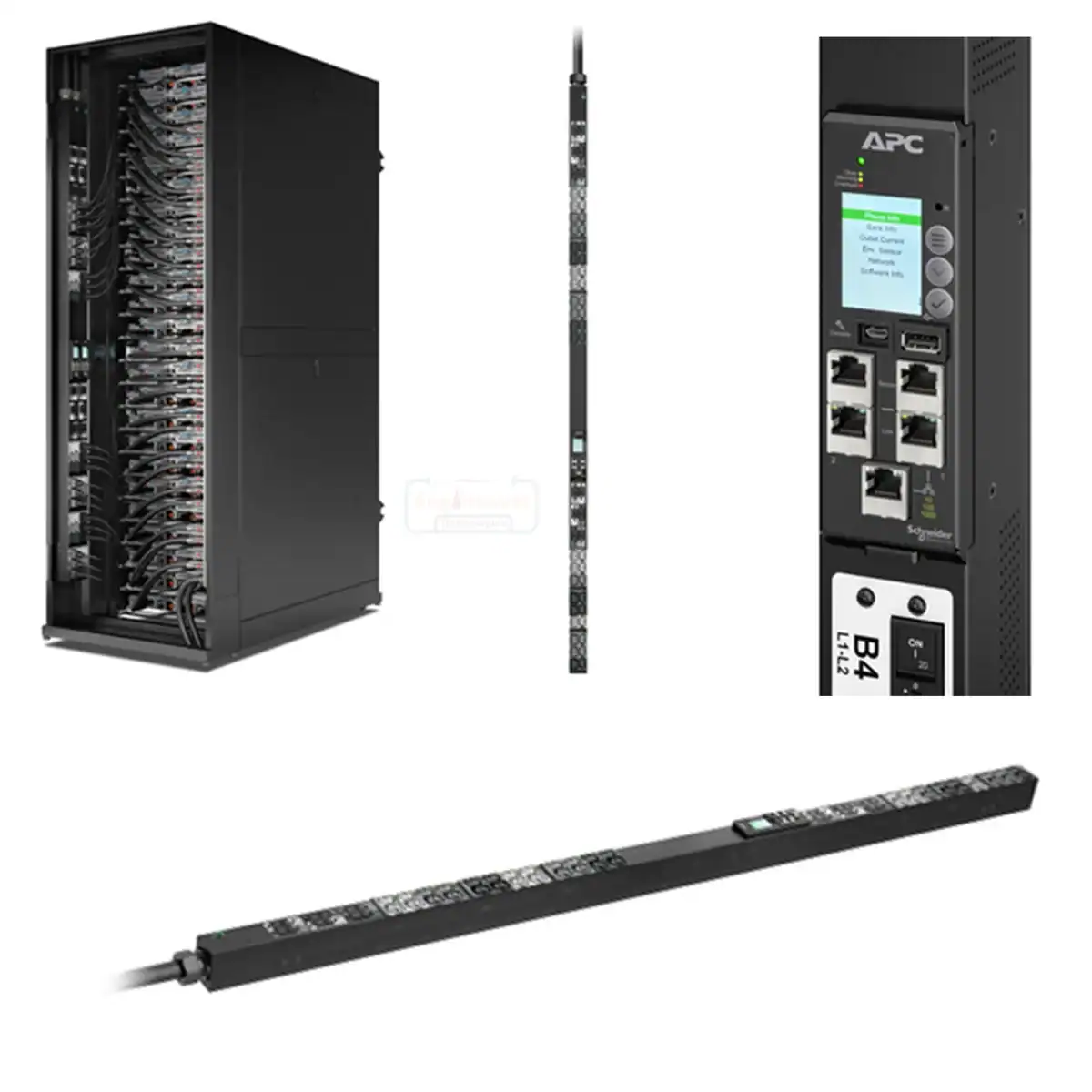 Rack power distribution units (PDUs) with monitoring and control for data centre and enterprise IT infrastructure.