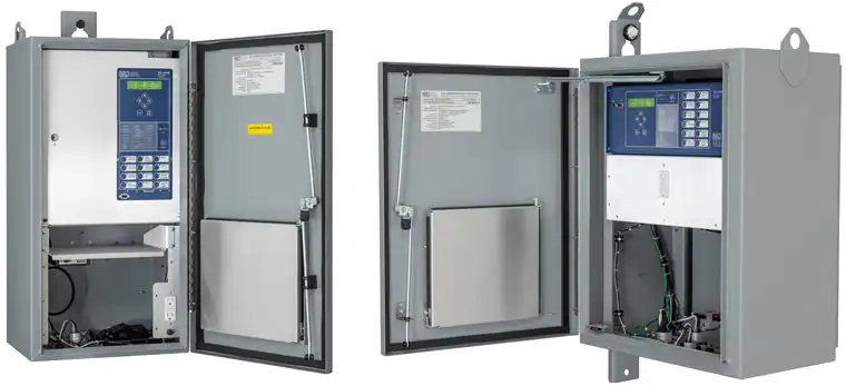 Recloser control panels used for automatic fault isolation and service restoration in electrical distribution networks.