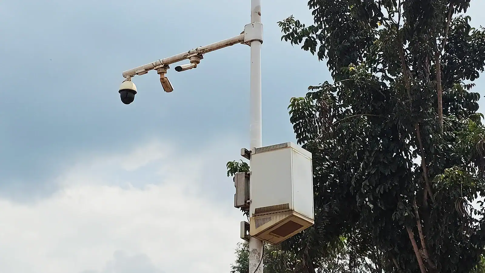 Intelligent surveillance camera system installed for highway and traffic monitoring